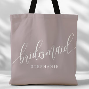 Dusty Lavender Bridesmaid Modernes Script