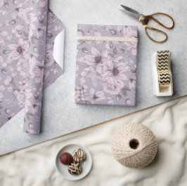 Dusty Lavender Floral Geschenkpapier
