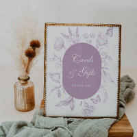 Dusty Lavender Line Art Cards und Geschenke