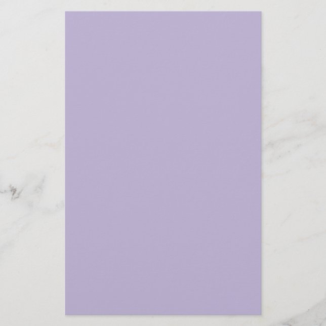 Dusty Lavender Solid Color Briefpapier (Vorderseite)