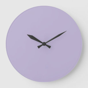 Dusty Lavender Solid Color Große Wanduhr
