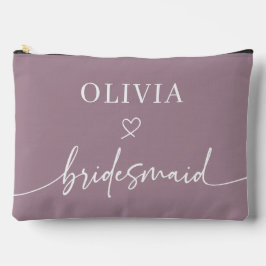 Dusty Lila Bridesmaid Gift Zubehörtasche