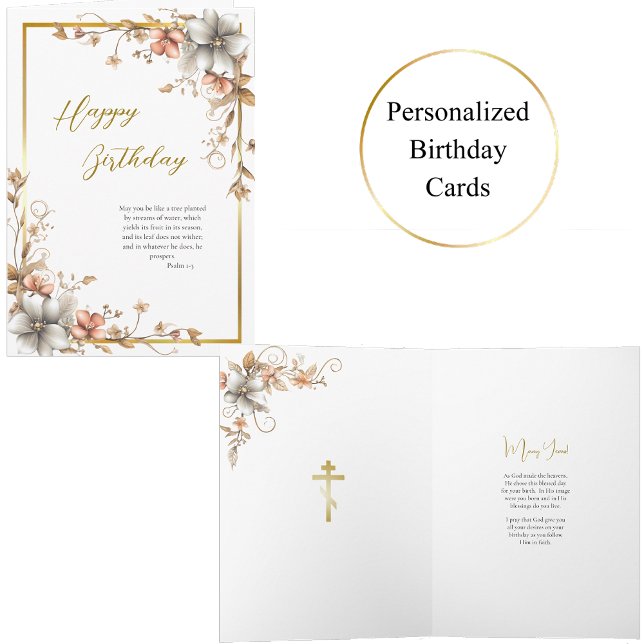 Dusty Lmon Silver Grau Blume Geburtstag Karte (Von Creator hochgeladen)