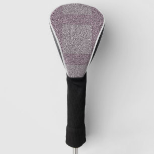 Dusty Maroon und Gray Tweedy Pattern Golf Headcover