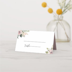 Dusty Mauve Botanical Wedding Platzkarte