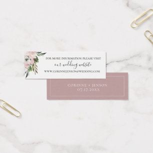 Dusty Mauve Botanical Wedding Website