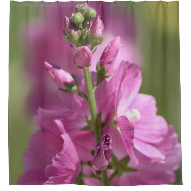 Dusty Mauve Duschvorhang (Vorderseite)