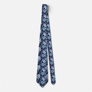 Dusty Navy Blumenmuster Hochzeit, Arbeit Krawatte