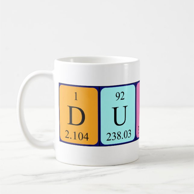 Dusty Periodenname Tasse (Links)