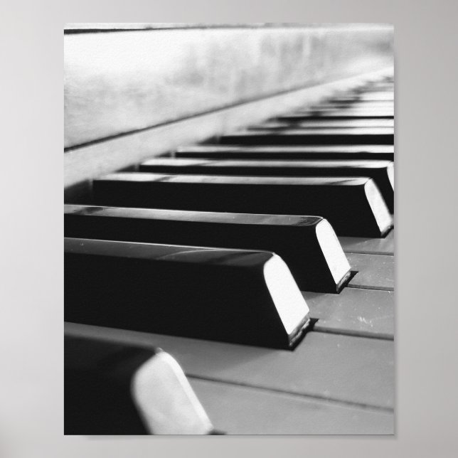 Dusty Piano Keys Poster (Vorne)