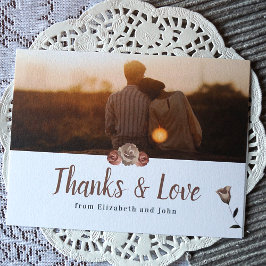 Dusty Pink Beige Rose Botanische Hochzeit Vielen D Karte