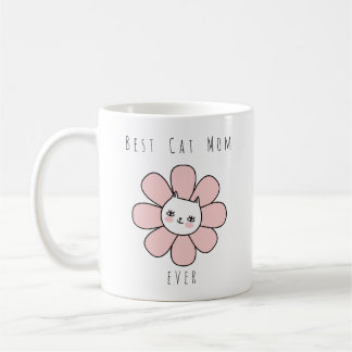 Dusty Pink Beste Katze Mama je. Daisy Cat Coffee T Kaffeetasse