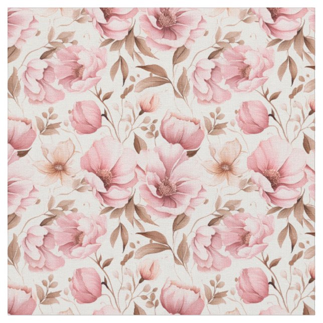 Dusty Pink Blume auf Weiß Stoff (Nahaufnahme)
