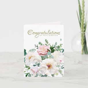 Dusty Pink Blush Rose White Creamy Peony Wedding