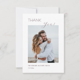 Dusty Pink Boho Blumen Dankeskarte