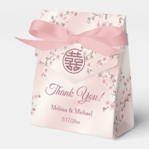 Dusty Pink Cherry Blossom Custom Chinese Wedding