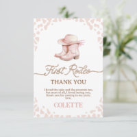 Dusty Pink Cowgirl Boots First Rodeo 1. Geburtstag
