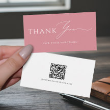 Dusty Pink Danke QR-Code-Website