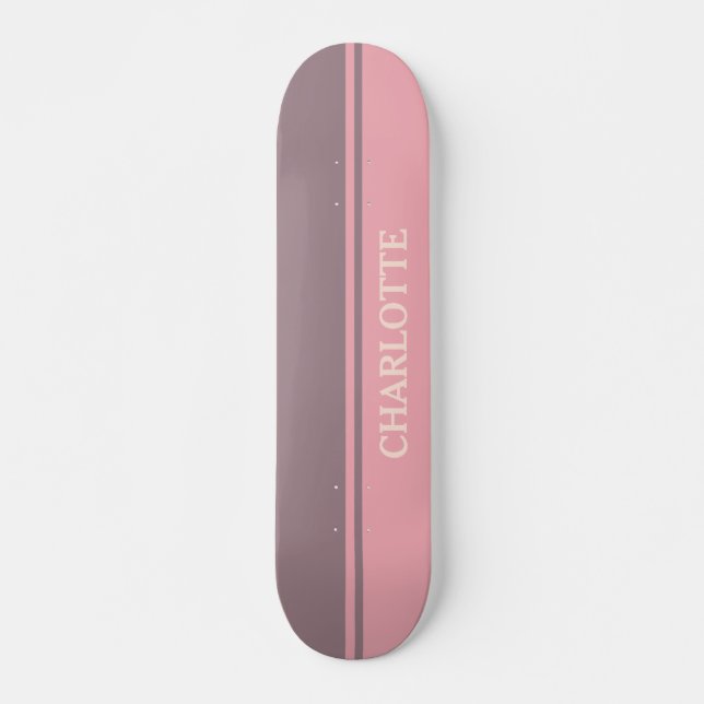 Dusty Pink & Dusty Lila Skateboard (Vorne)