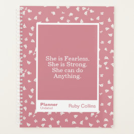 Dusty Pink Floral Block Quote | Fully Customizable Planer