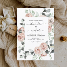 Dusty Pink Floral Eukalyptus Greenerity Wedding In