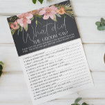Dusty Pink Floral Game, was der Graue sagen würde Flyer<br><div class="desc">Was würde das Brautparty "Groom Say" spielen? Aquarellfarbene,  rosa und violette Blumen auf kohlebeständigem Hintergrund. In unserem Zazzle-Shop finden Sie passende Artikel,  um Ihre Veranstaltungskollektion abzuschließen!</div>