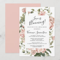 Dusty Pink Floral Liebe Blooming Brautparty