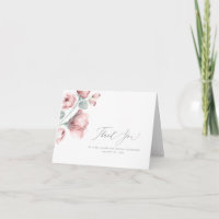 Dusty Pink Floral Wedding Vielen Dank
