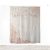 Dusty Pink Glitzer Gold Wedding Foto Hintergrund