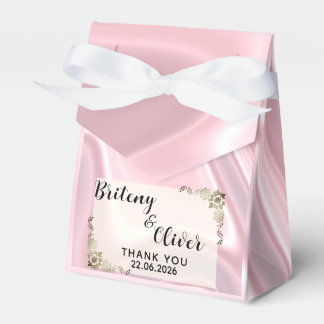 Dusty Pink Iridescent Holographic Silk weeding    Geschenkschachtel