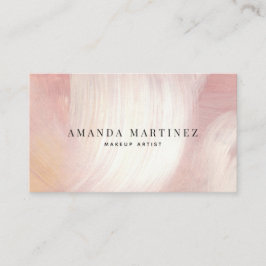 Dusty Pink & Lila Brushstrikes Social Media Visitenkarte