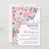 Dusty Pink Lila Wild Blume Brautparty