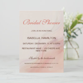 Dusty Pink Marble Script Calligraphy Brautparty Einladung