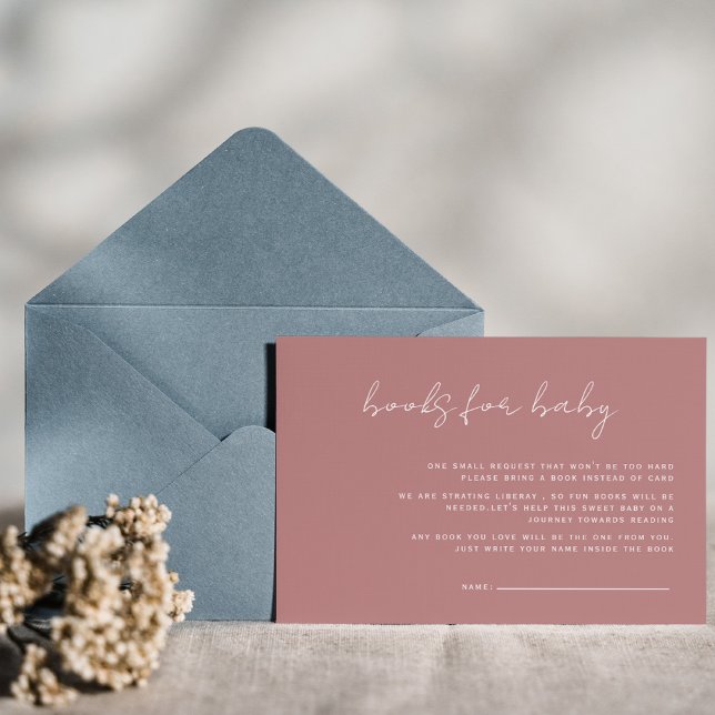 Dusty Pink Minimal Rustikale Bücher für Baby (Von Creator hochgeladen)