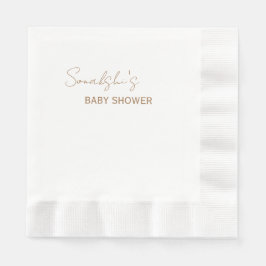 Dusty Pink Minimal Rustikales Papier Napkin Serviette