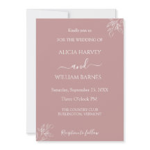 Dusty Pink Minimalistisch Wedding