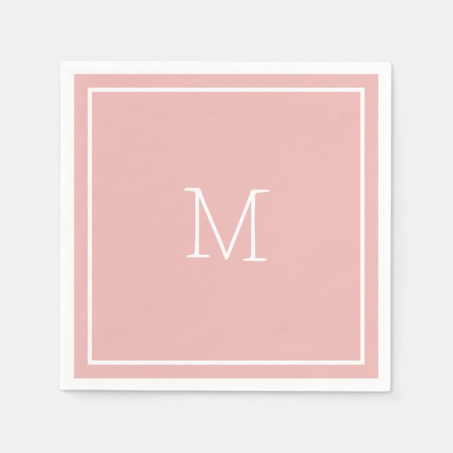 Dusty Pink Paper Napkin Serviette (Vorderseite)