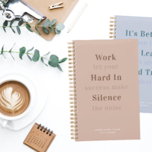 Dusty Pink Quote   Weekly Monthly Monogram Planer