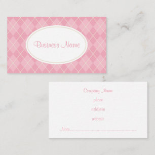 Dusty Pink Raute Business Card Visitenkarte