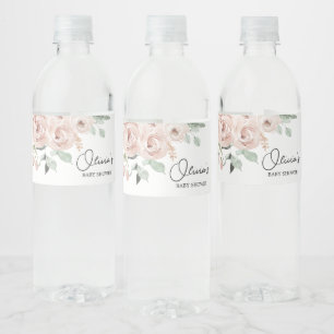 Dusty Pink Rose Es ist eine Girl Baby Dusche Wasserflaschenetikett