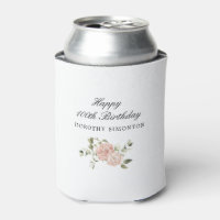 Dusty Pink Rose Floral 100. Geburtstag