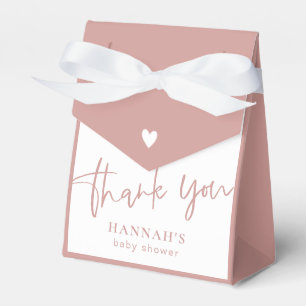 Dusty Pink/Rose Kinderdusche danke Geschenkschachtel