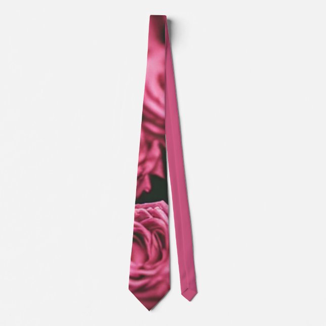 Dusty Pink Rose Neck Tie Krawatte (Vorderseite)