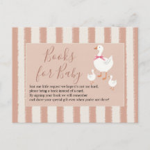 Dusty Pink Striped Little Goose Books for Baby