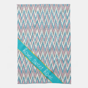 Dusty Pink und Blue iKat Geschirrtuch