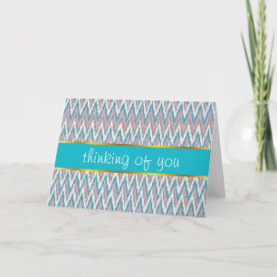 Dusty Pink und Blue iKat Karte