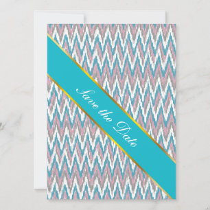Dusty Pink und Blue iKat Save The Date