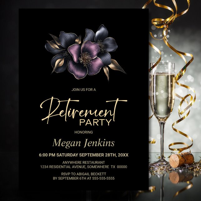 Dusty Pink und Graues Party für die Blumenversorgu Einladung (Von Creator hochgeladen)