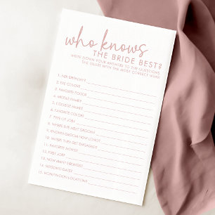 Dusty Pink & White, die das beste Spiel der Braut