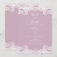 Dusty Pink & White Lace Elegante Hochzeit